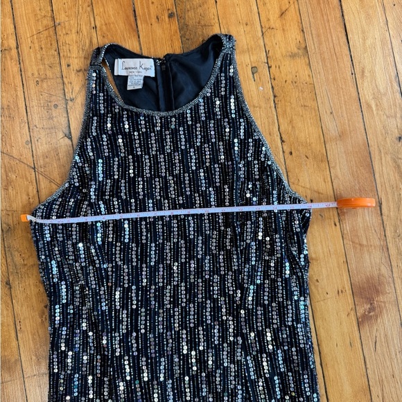 Laurence Kazar Black and Silver Sequin Dress - Picture 7 of 9